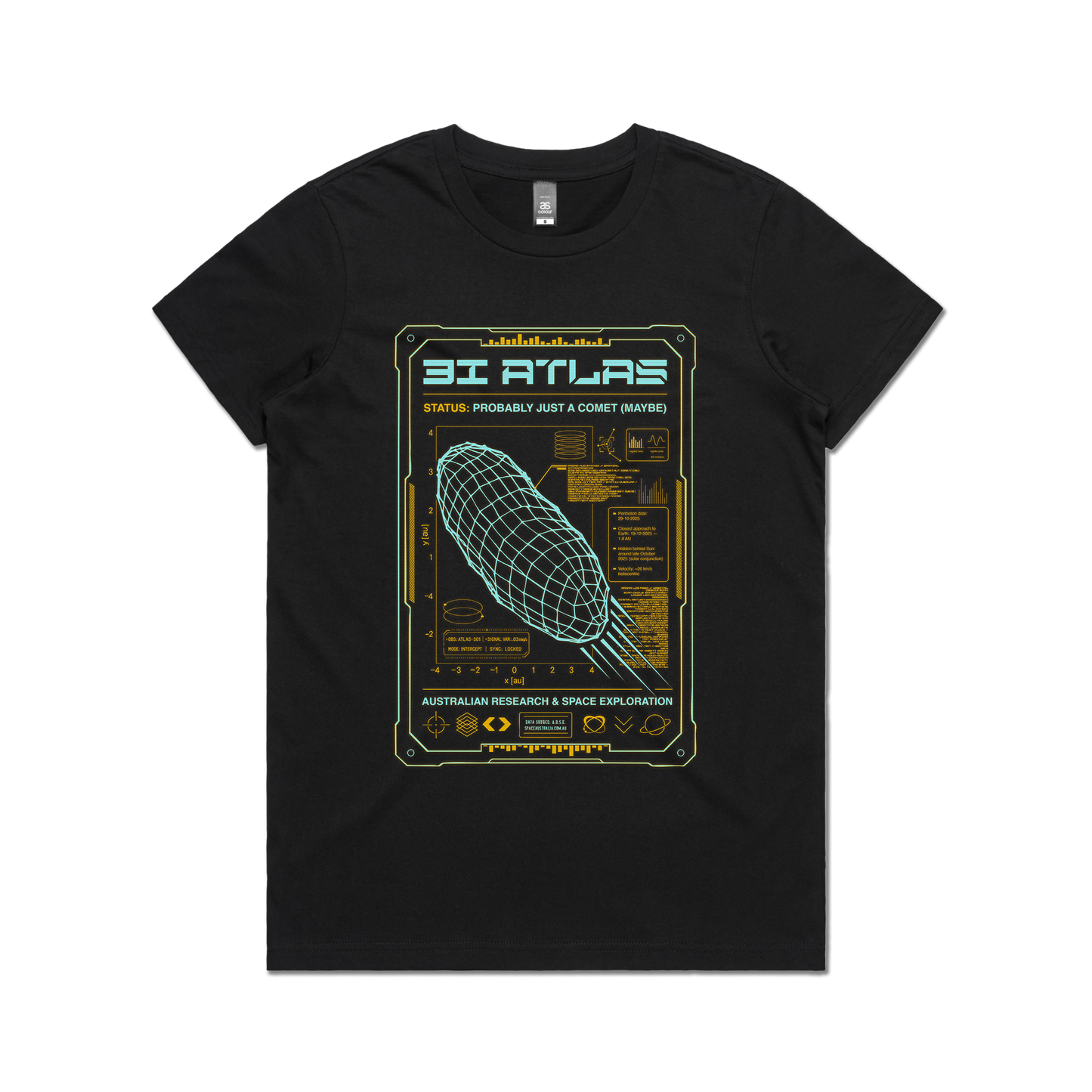 3I/ATLAS Ladies Tee Black