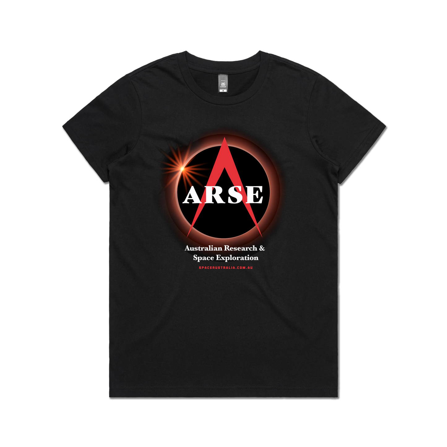 Blood Moon Eclipse Ladies Tee Black