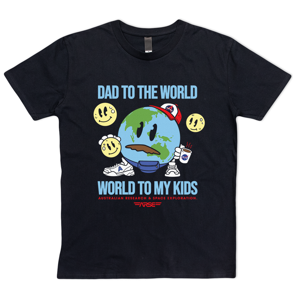 World To My Kids Tee Black