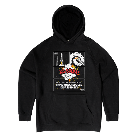 Rapid Unscheduled Disassembly Hoodie Black