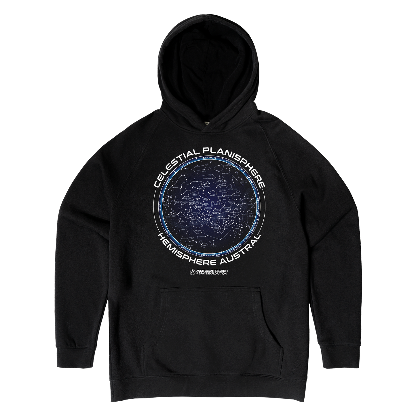 Star Map Hoodie Black