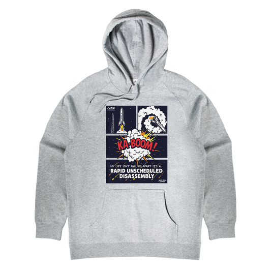 Rapid Unscheduled Disassembly Hoodie Grey