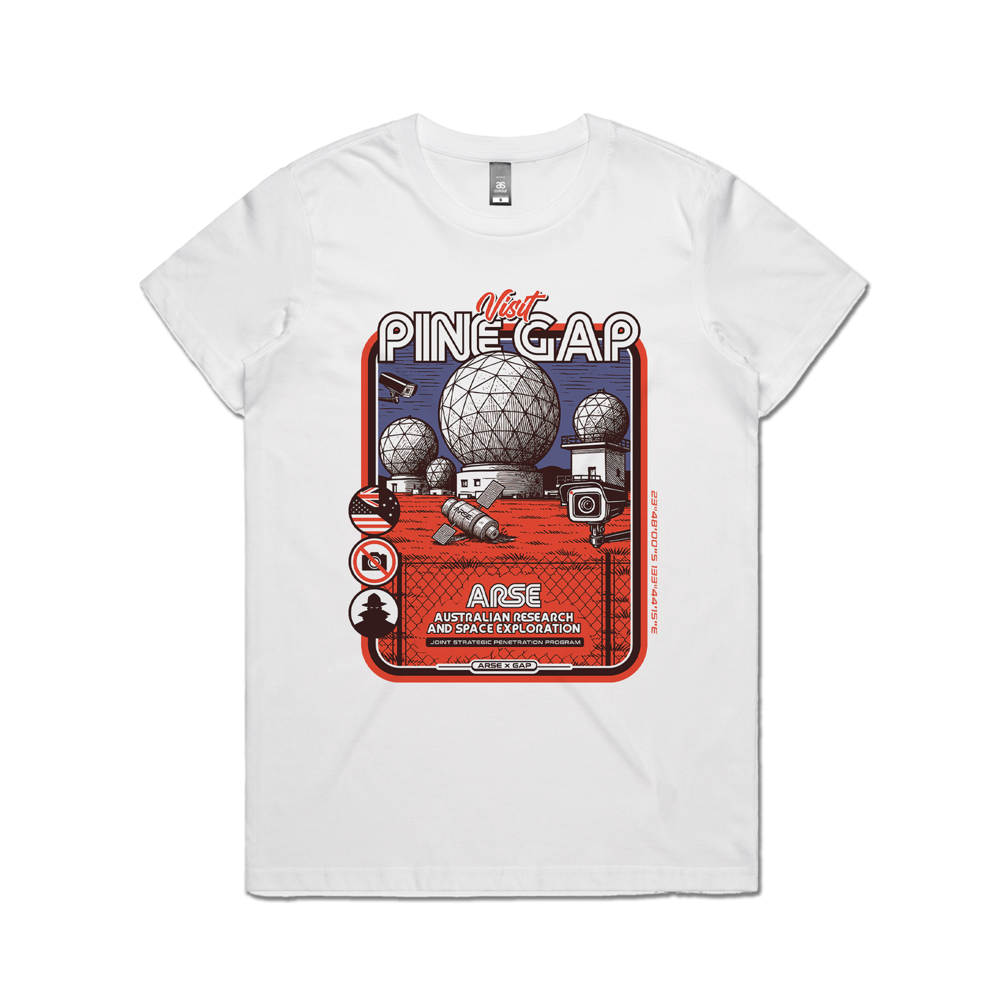 Pine Gap Ladies Tee White