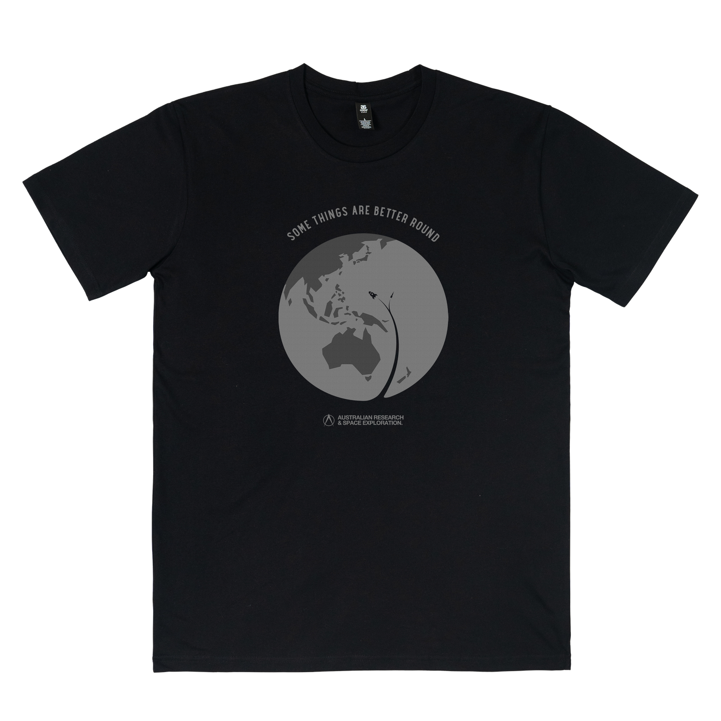 Some Things Are Better Round Tee Black