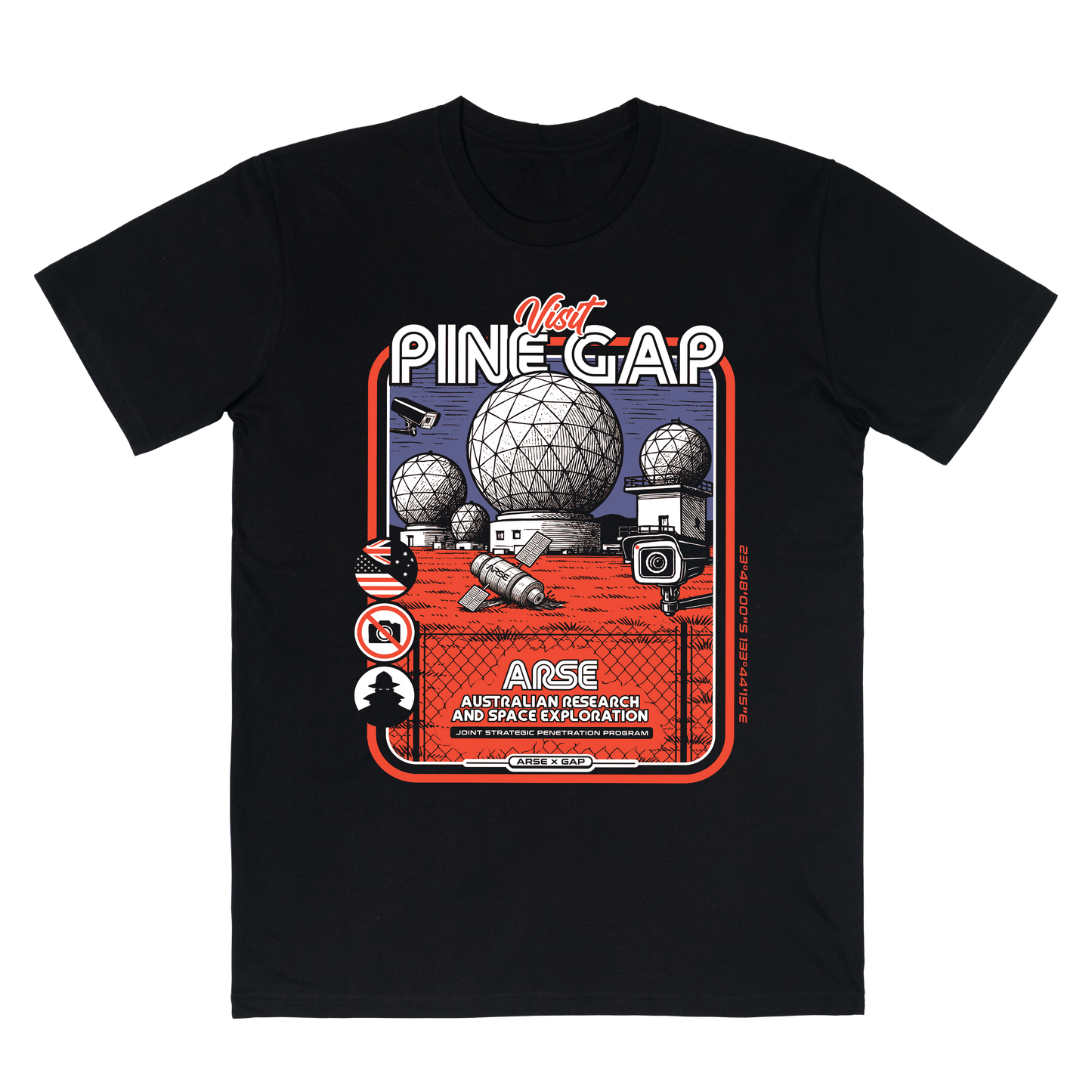 Pine Gap Tee Black