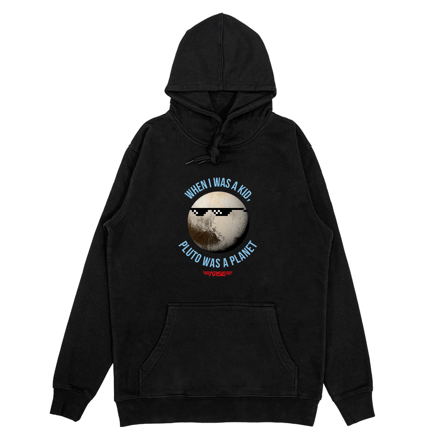 Planet Pluto Hoodie Black