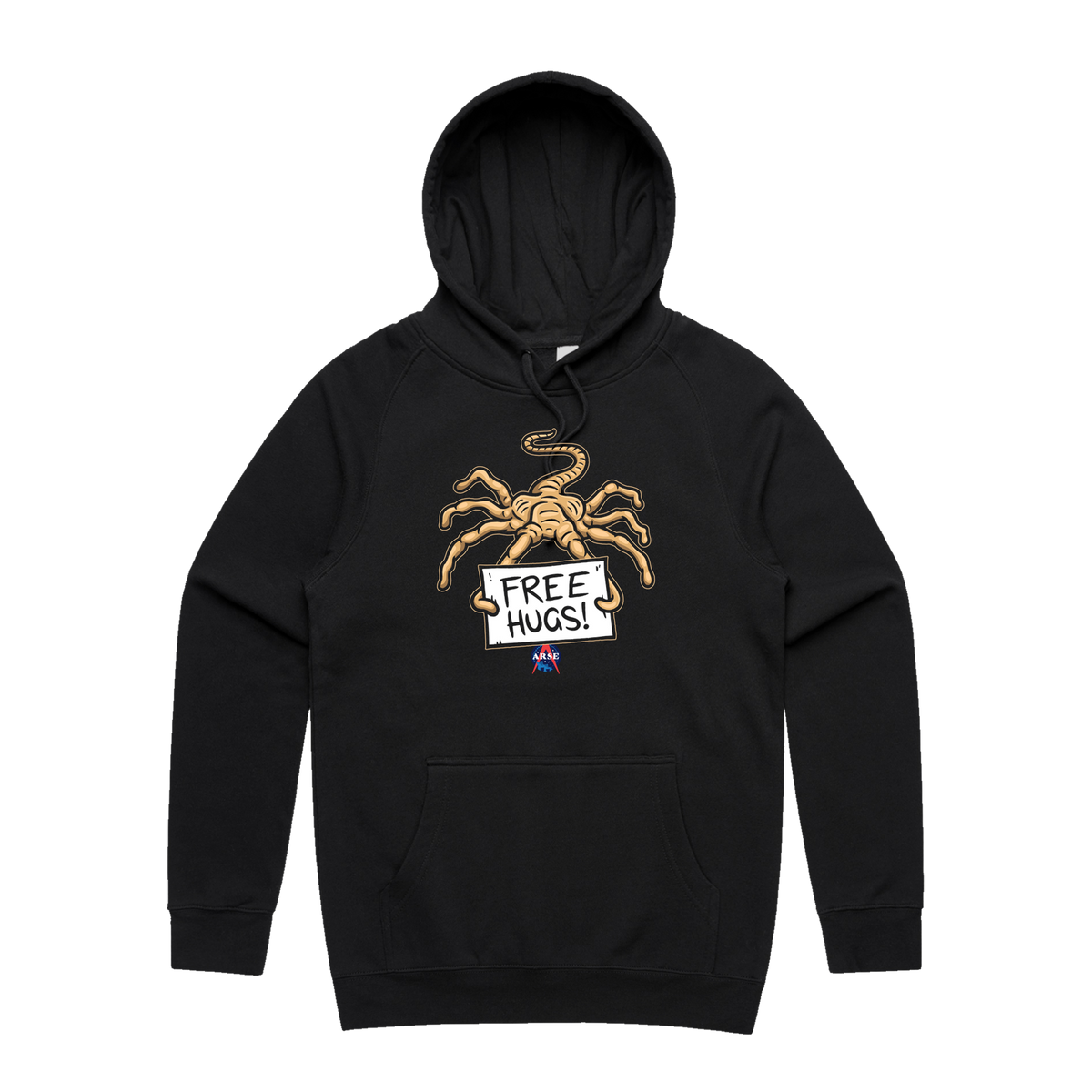 Free Hugs Hoodie — Black front