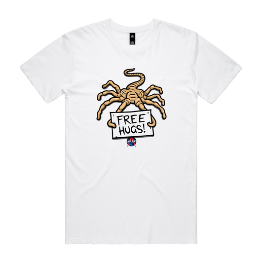 Free Hugs Tee — White front