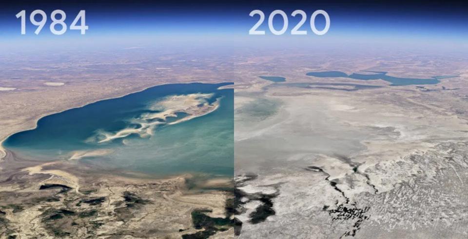 Retreating glaciers and eroding coastlines - Google Earth is showing us how the planet is changing over time.