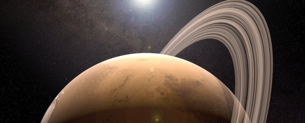 The Mystery Of Crusty Brown Mars' Depleted Ring