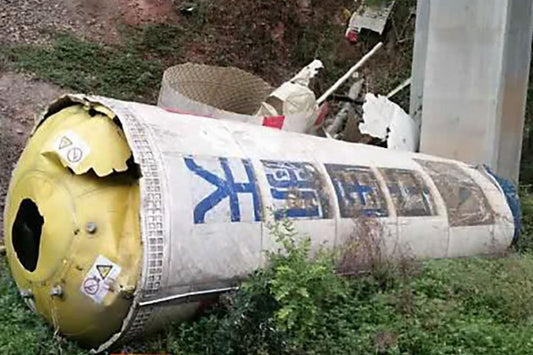 VIDEO: China Says "Adjust Your Location Quickly", Drops Toxic Rocket Debris On Village.