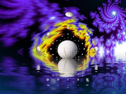 If the galaxy is a golf ball, how far to the next galaxy?
