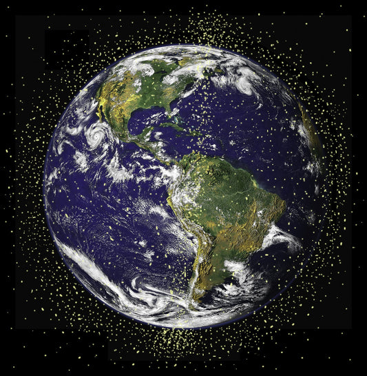 Low Orbit Garbage Has Classified Large Parts of Earth As "Light Polluted," Scientists Reveal