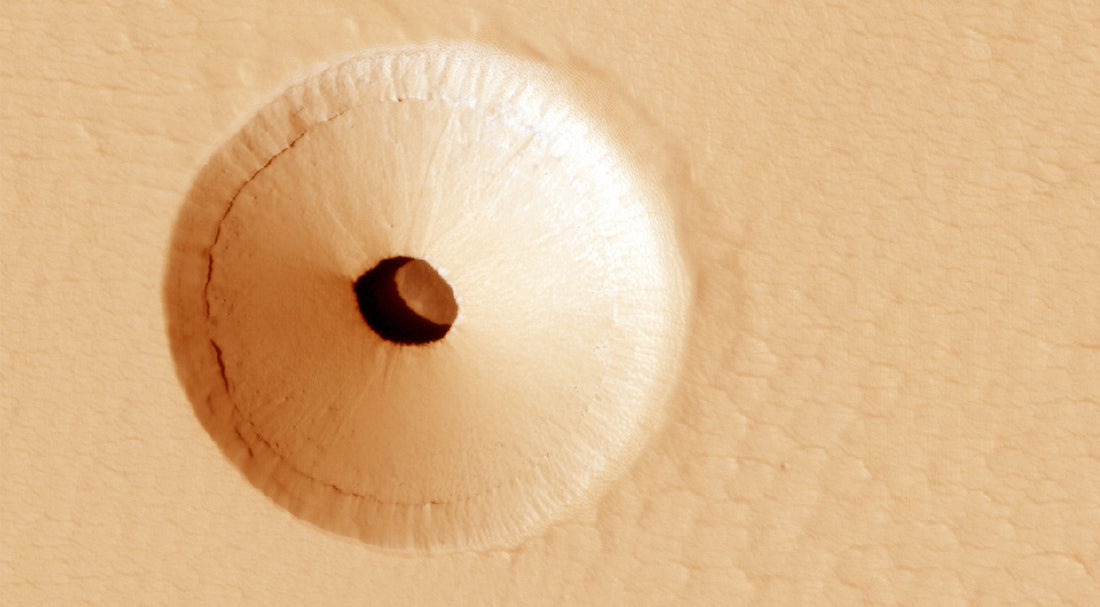 NASA Unveils Crusty Brown Martian Hole, Possibly Alien Filled.