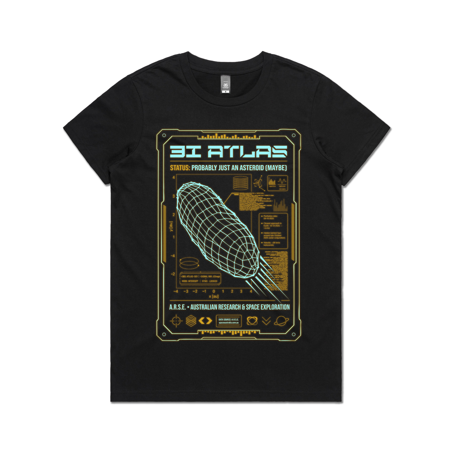 3I/ATLAS Ladies Tee Black