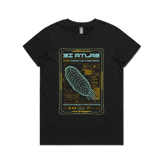 3I/ATLAS Ladies Tee Black