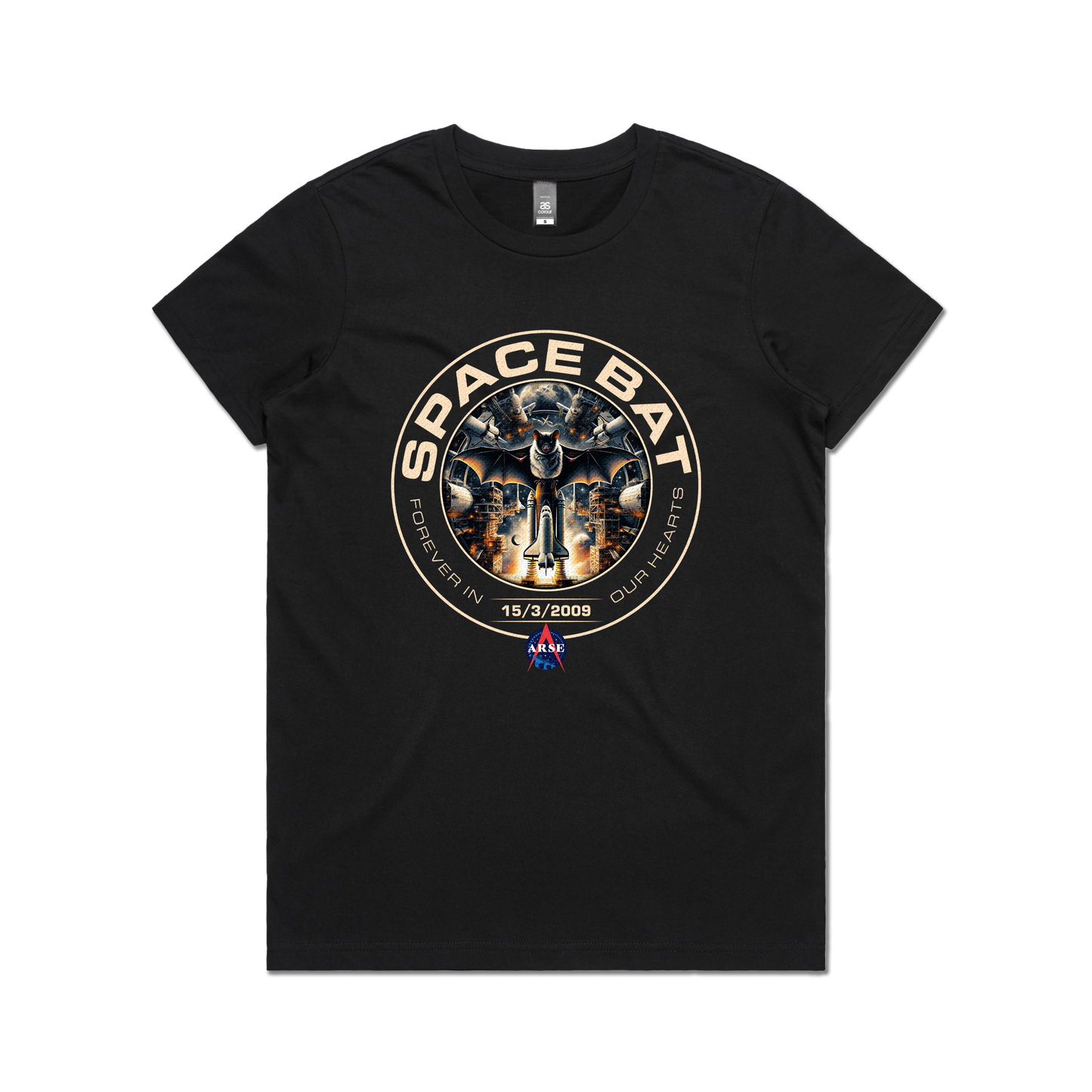 Space Bat Ladies Tee Black [15 YEAR ANNIVERSARY EDITION]