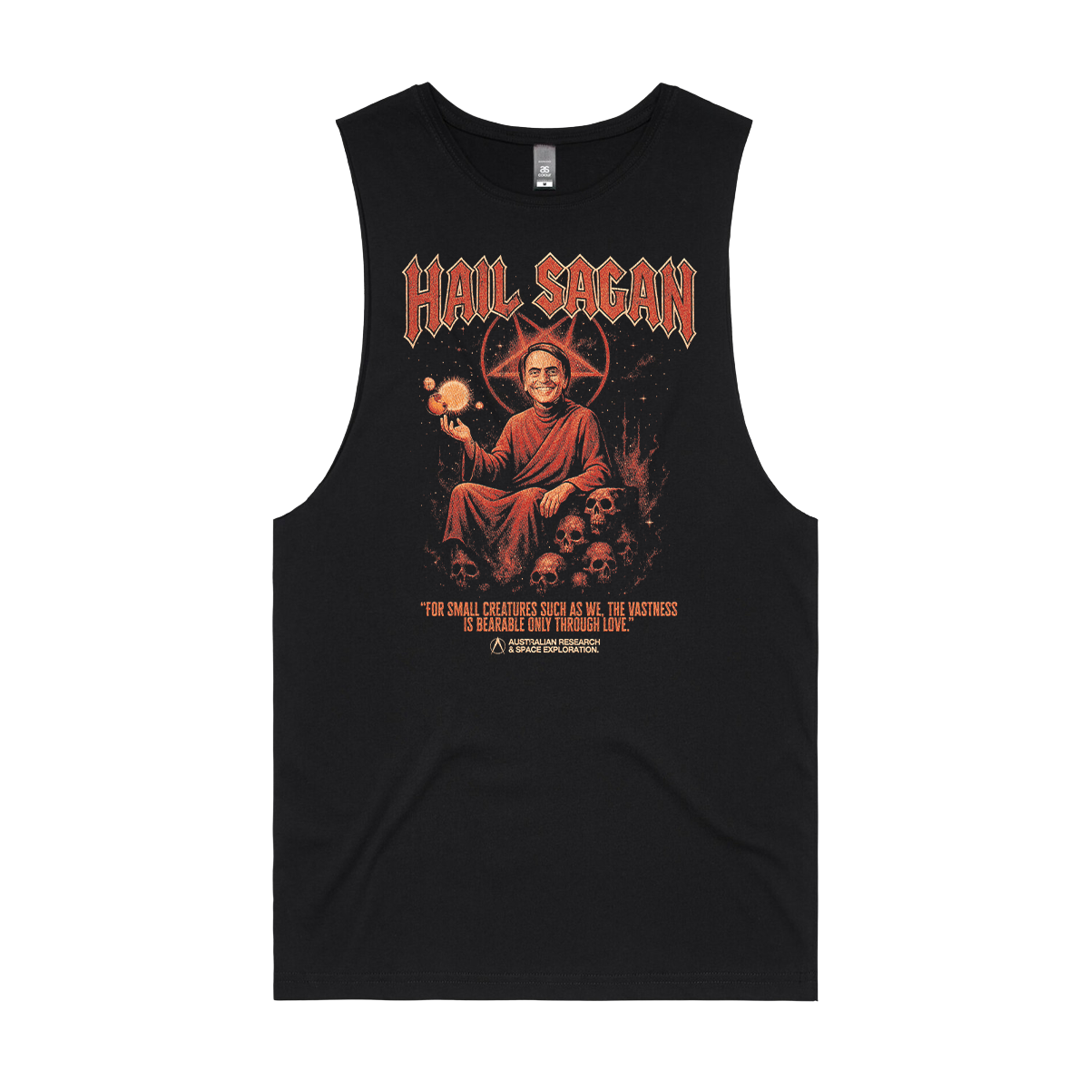 Hail Sagan Muscle Tee Black