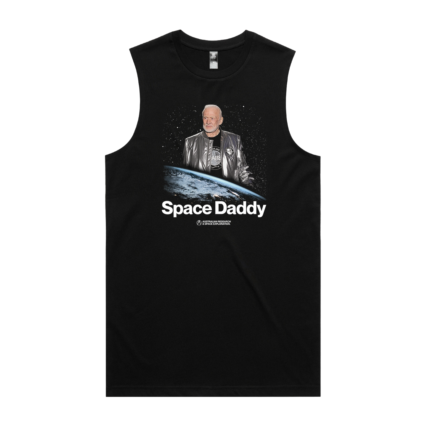 Daddy Aldrin Muscle Tee Black