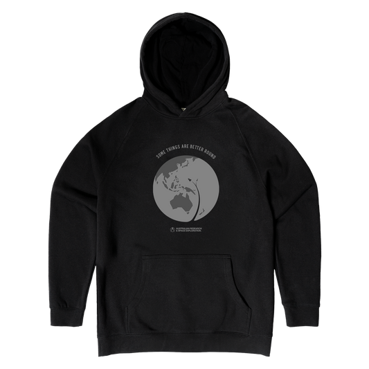 Some Things Are Better Round Hoodie Black