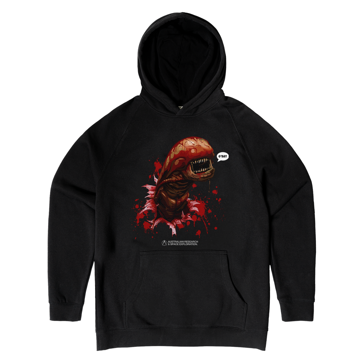 Alien Chestburster V2 Hoodie Black