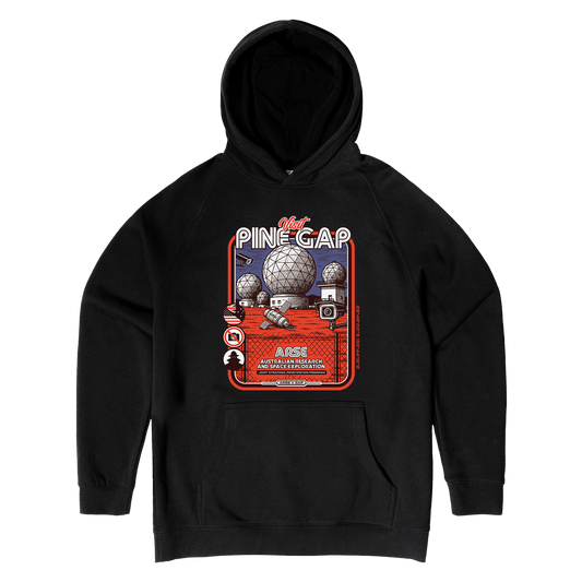 Pine Gap Hoodie Black