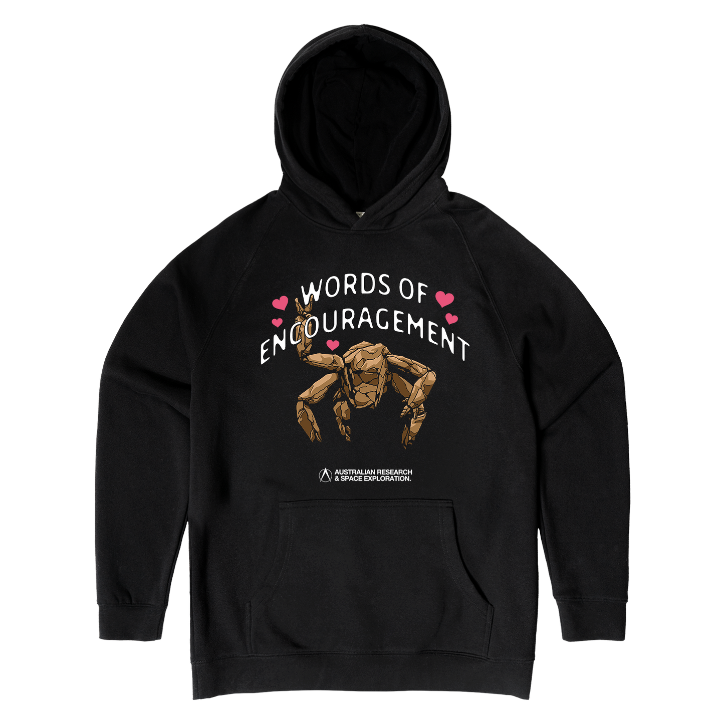Words of Encouragement Hoodie Black