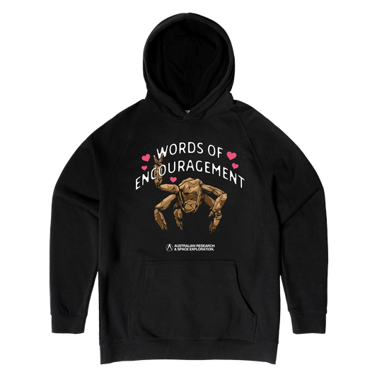 Words of Encouragement Hoodie Black