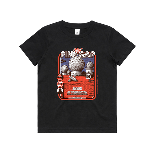 Pine Gap Kids Tee Black