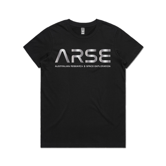 Metallic Houston Ladies Tee Black [Limited Edition]