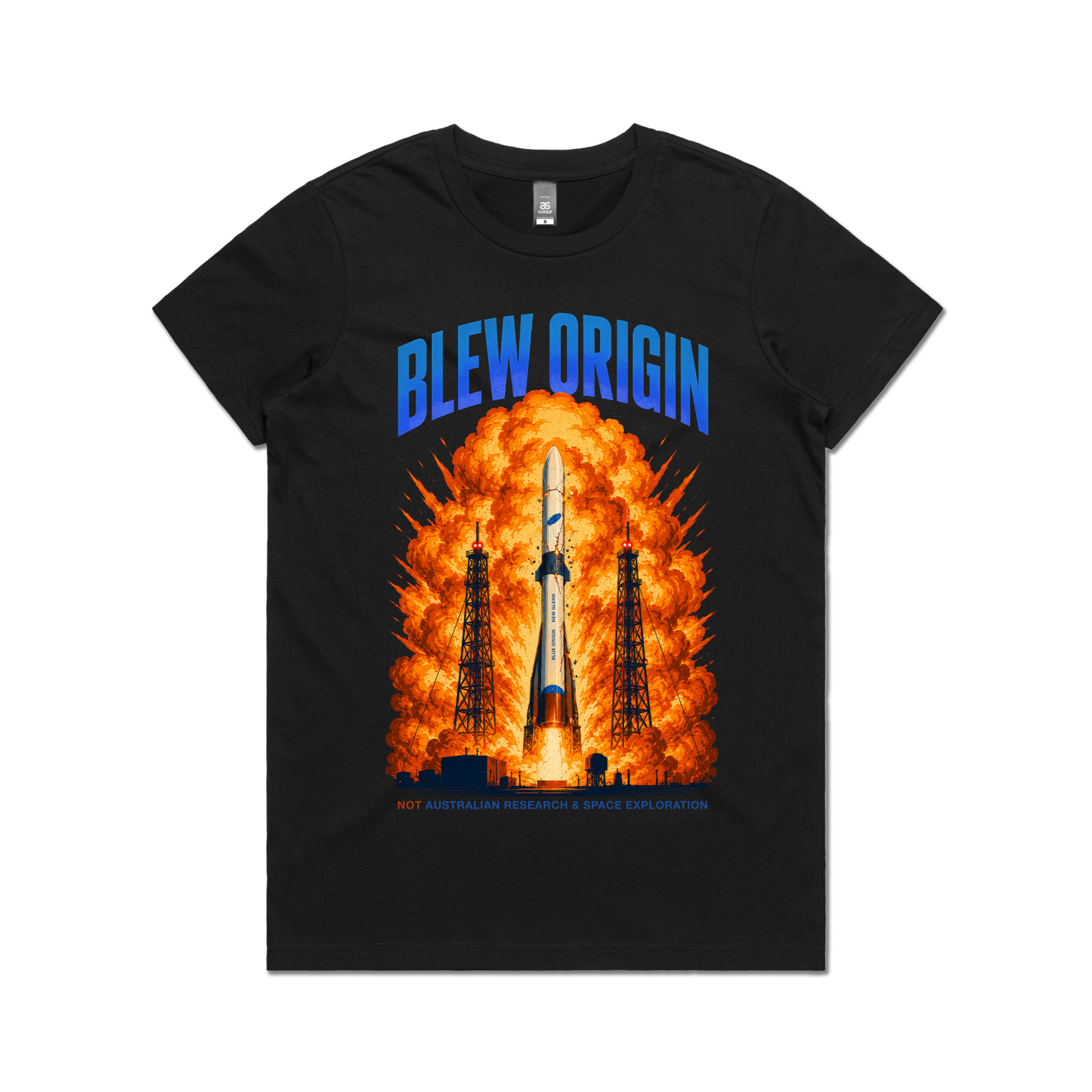 Blew Origin Ladies Tee Black