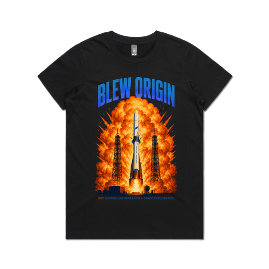 Blew Origin Ladies Tee Black