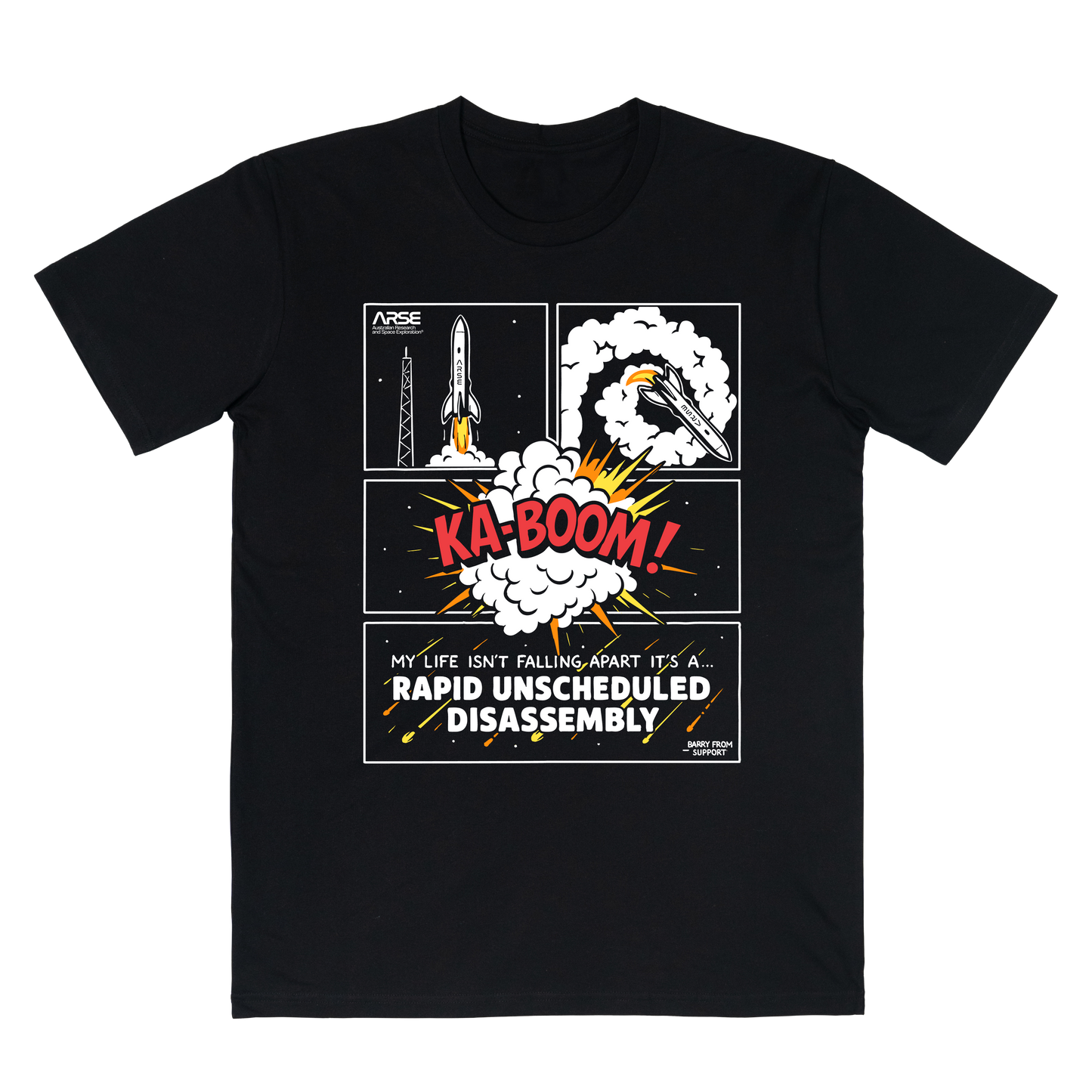 Rapid Unscheduled Disassembly Tee Black