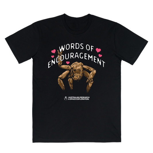 Words of Encouragement Tee Black
