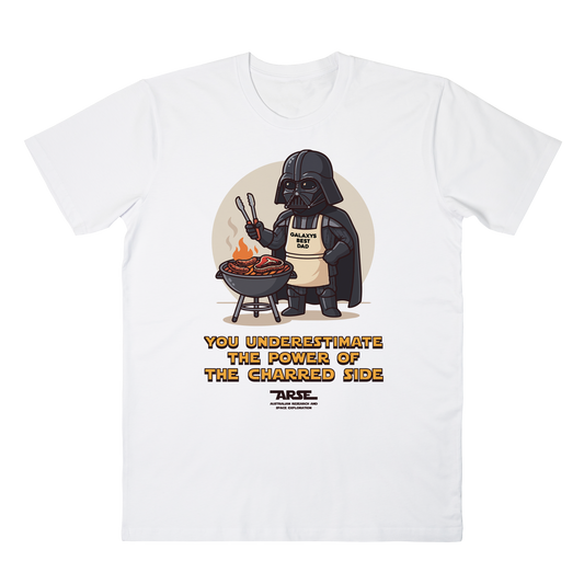 Charred Side Tee White