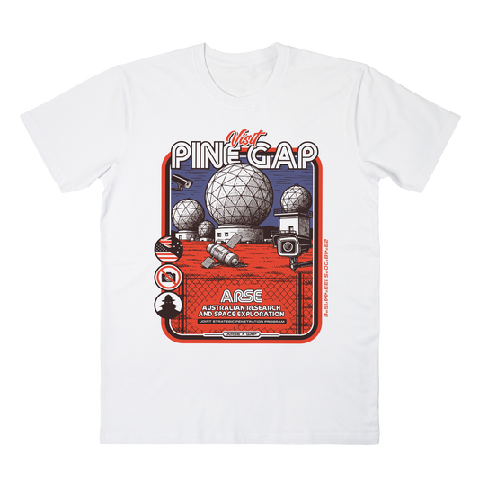 Pine Gap Tee White