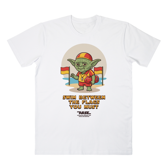 Yoda Beach Tee White