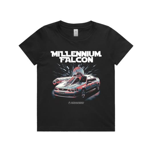 Millennium Falcon Kids Tee Black