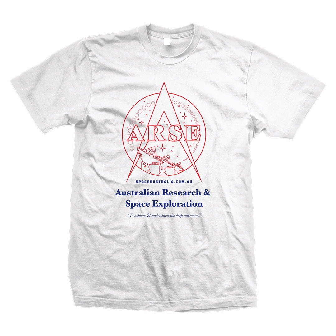 BIG A.R.S.E. Saturn Tee White [6XL-9XL]