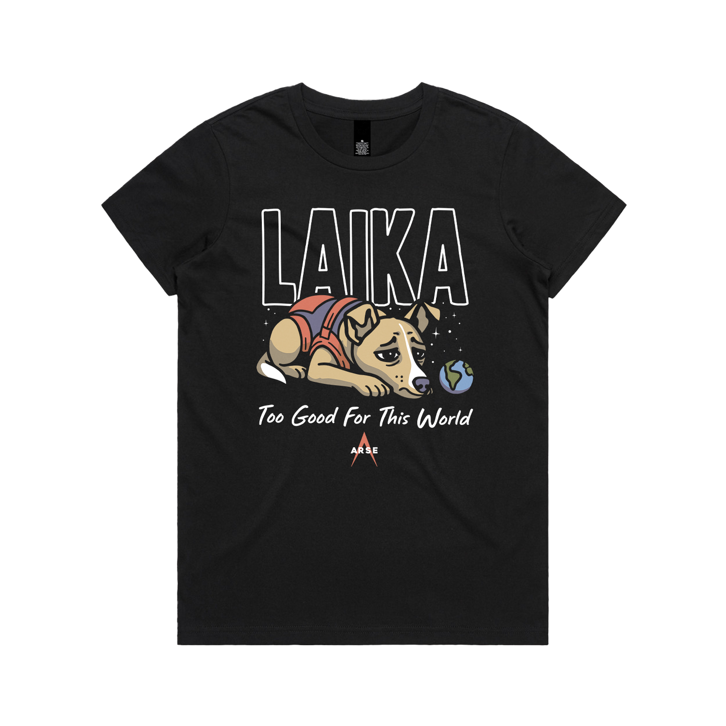 Earth's Goodest Girl Ladies Tee Black