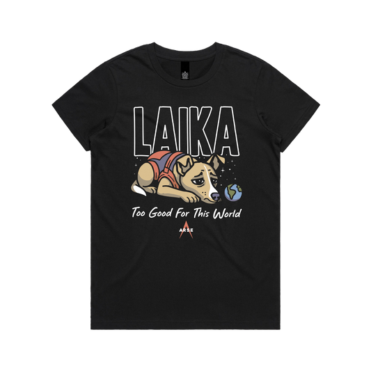 Earth's Goodest Girl Ladies Tee Black