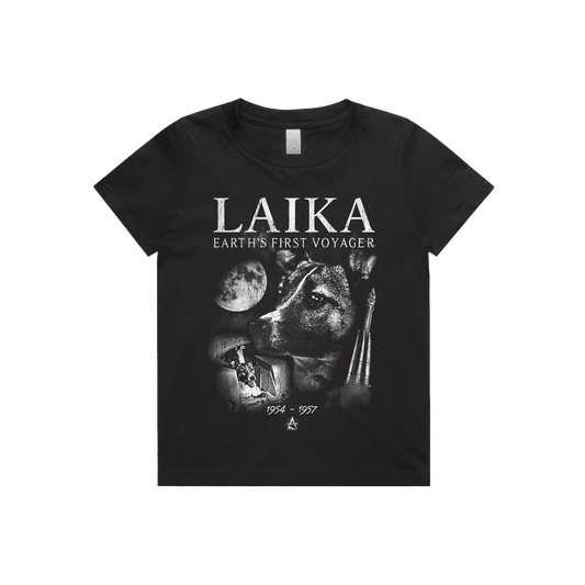 Earth's First Voyager Kids Tee Black