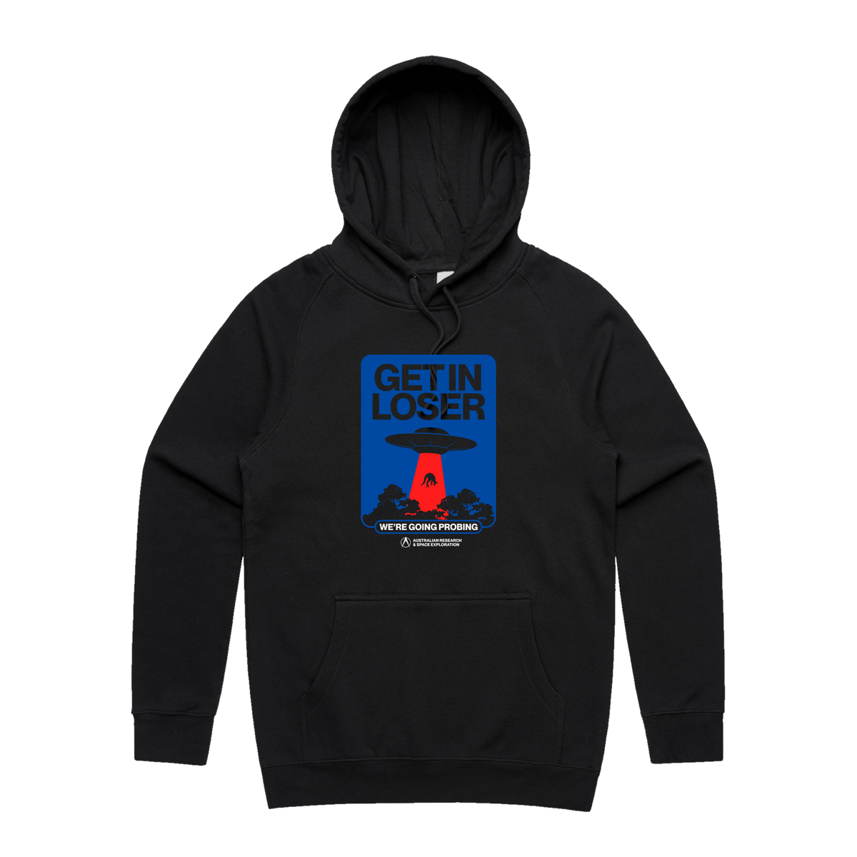 Going Probing Hoodie — Black front