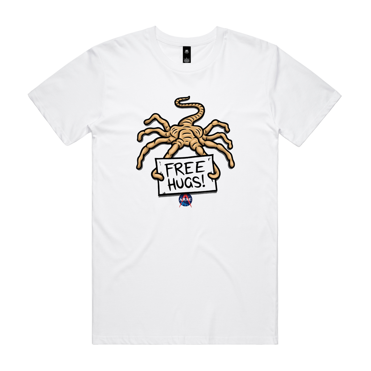 Free Hugs Tee — White front