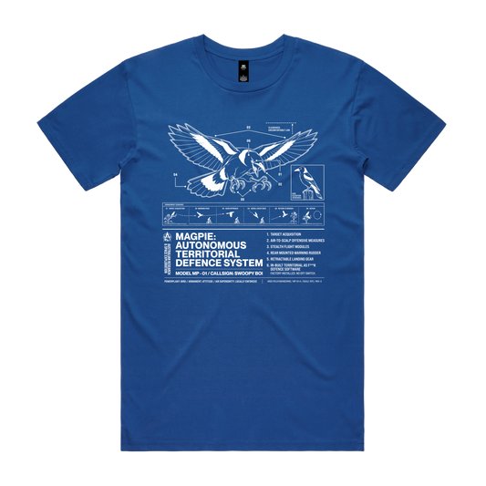 Autonomous Territorial Defence System Tee — Bright Royal front
