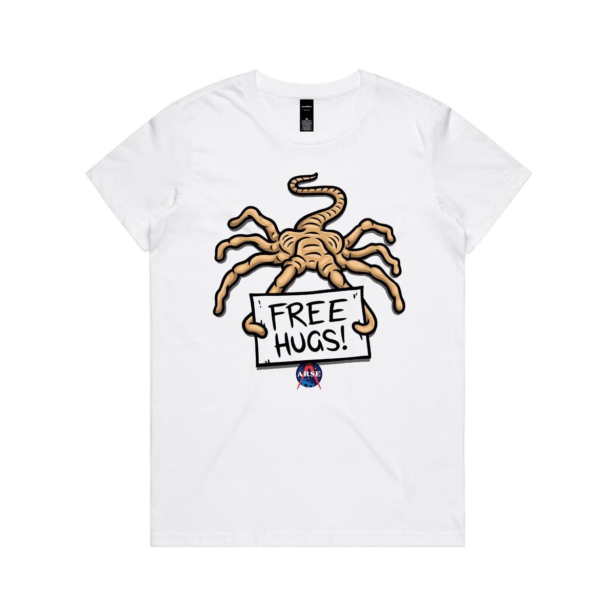 Free Hugs Womens Tee — White front