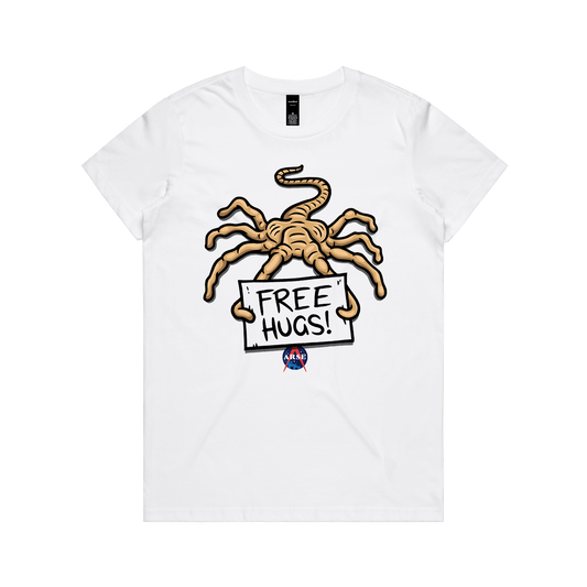 Free Hugs Womens Tee — White front