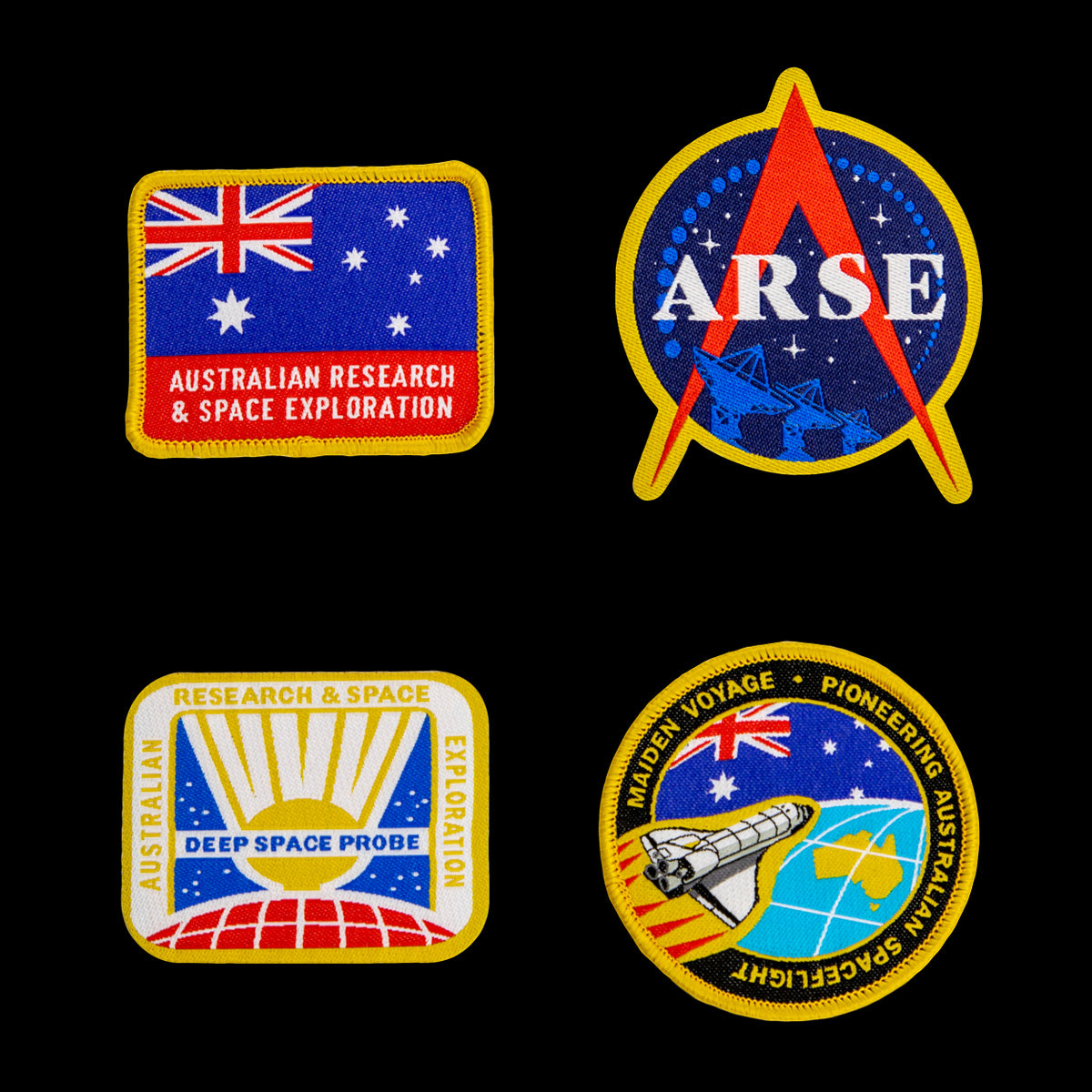 ARSE Iron-on Patches